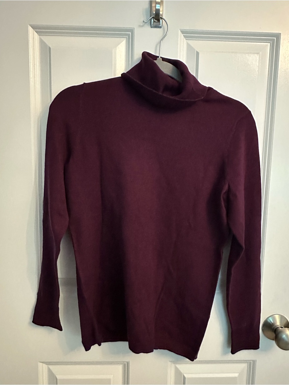 Talbots Wine-Colored Turtleneck Sweater